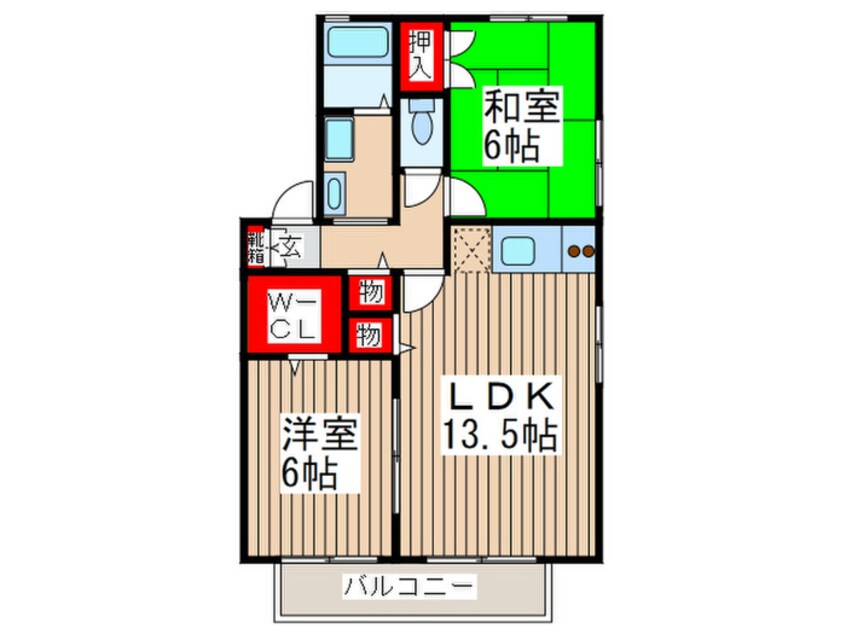 間取図 クリスタルパレスＡ