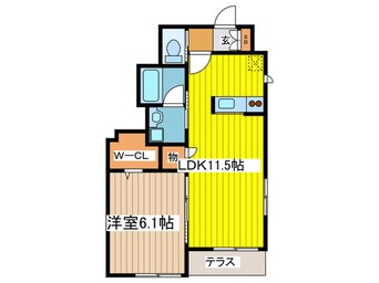 間取図 Ｃｉａｏ境南Ⅱ