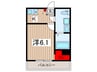 Ｈａｒｅ　Ｔｅｒｒａｃｅ 1Kの間取り