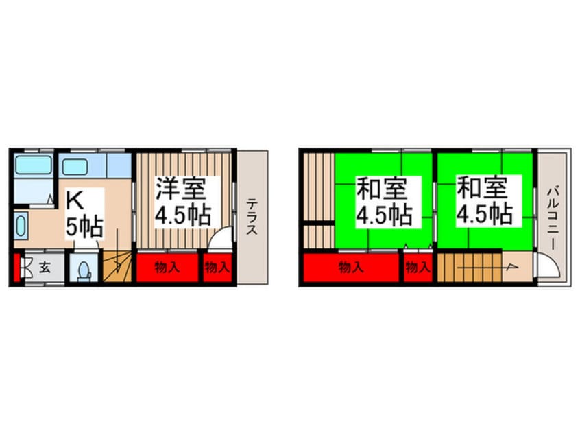 間取図 前川4丁目貸家