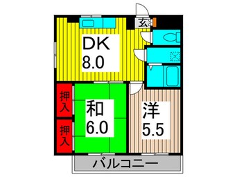 間取図 グランベ－ルヨシダ