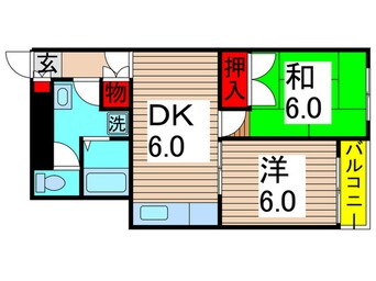 間取図 グランベ－ルヨシダ