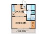 ＬＡＬＡコ－ト 1DKの間取り