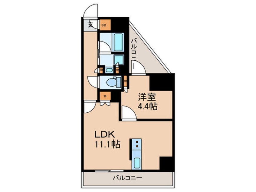 間取図 クロスレジデンス高田馬場