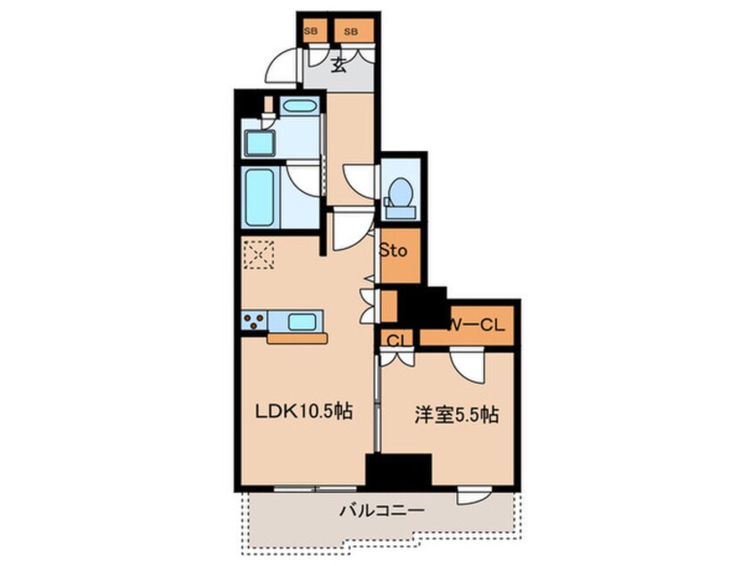 間取図 クロスレジデンス高田馬場