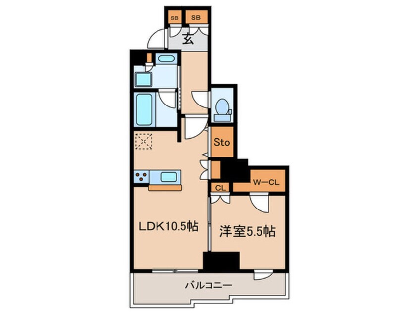 間取図 クロスレジデンス高田馬場