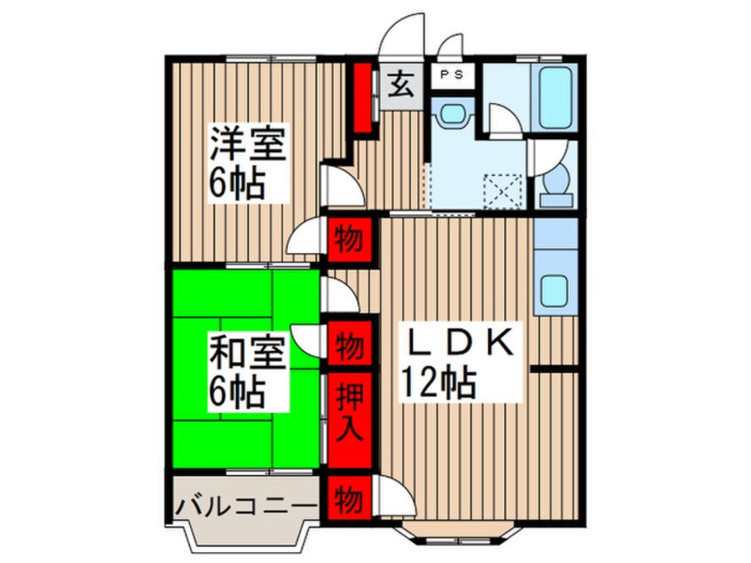 間取図 第二メゾン嶋田