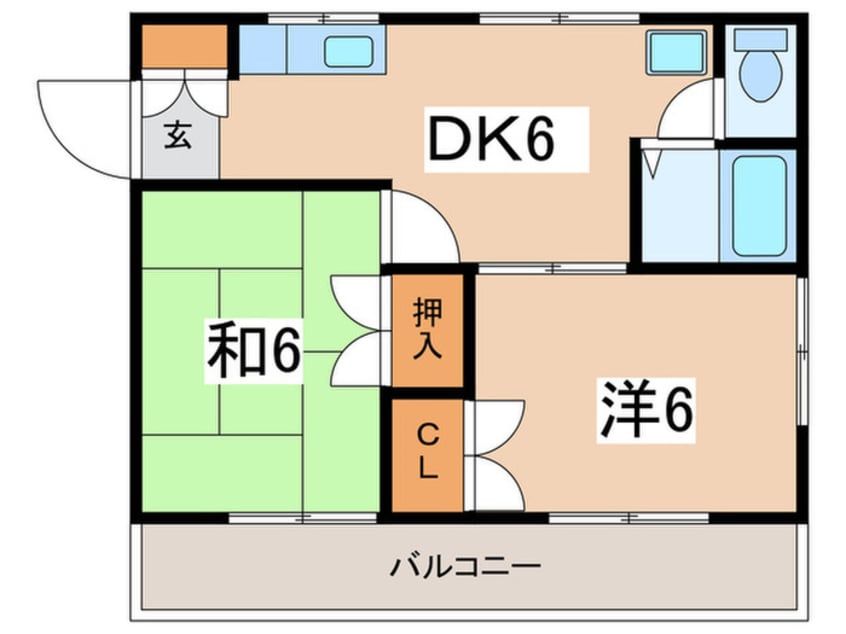 間取図 ビバリ－ハイツ