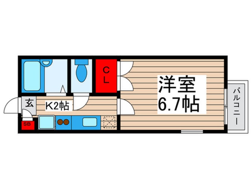 間取図 コージーハウス２２８Ｄ