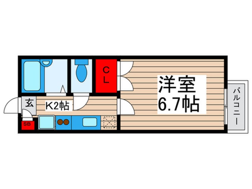 間取図 コージーハウス２２８Ｄ