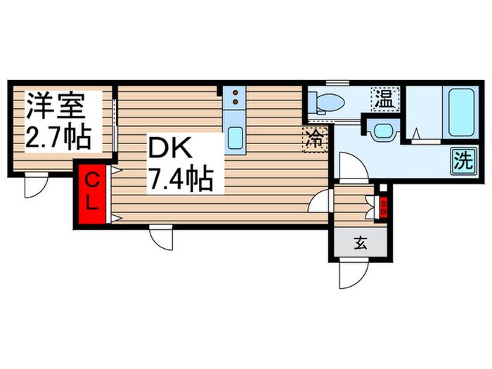間取り図 ＬｉｖｅＦｌａｔ門前仲町