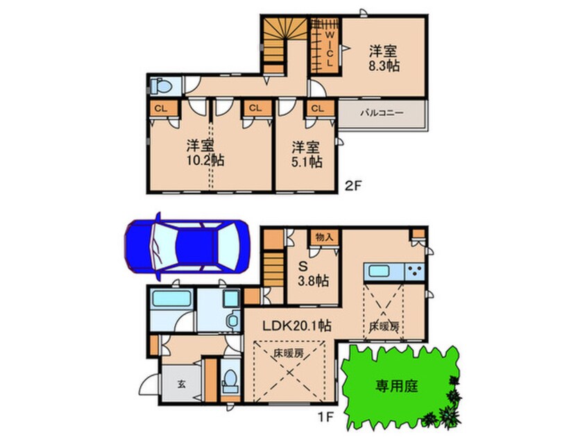 間取図 多摩境戸建