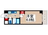 LaSante浦安 1Kの間取り