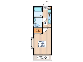 間取図 メゾンフラワー富士見ヶ丘