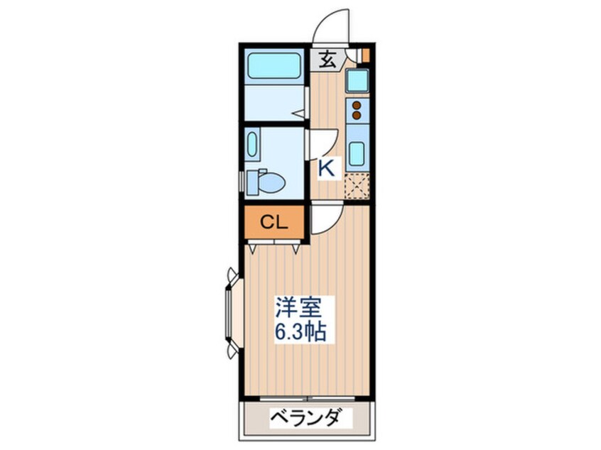 間取図 メゾンフラワー富士見ヶ丘