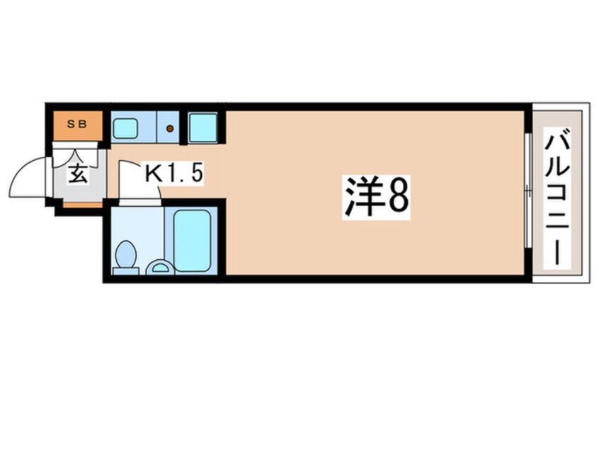 間取図 ﾗｲｵﾝｽﾞﾏﾝｼｮﾝ関内第３(804)