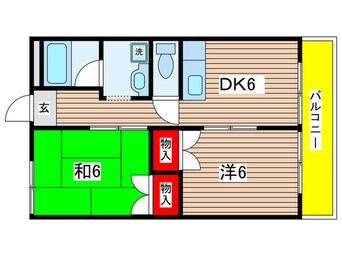 間取図 コーポ堀一