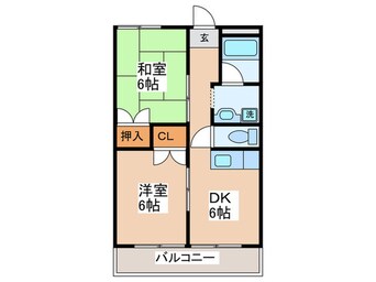 間取図 コーポ堀一