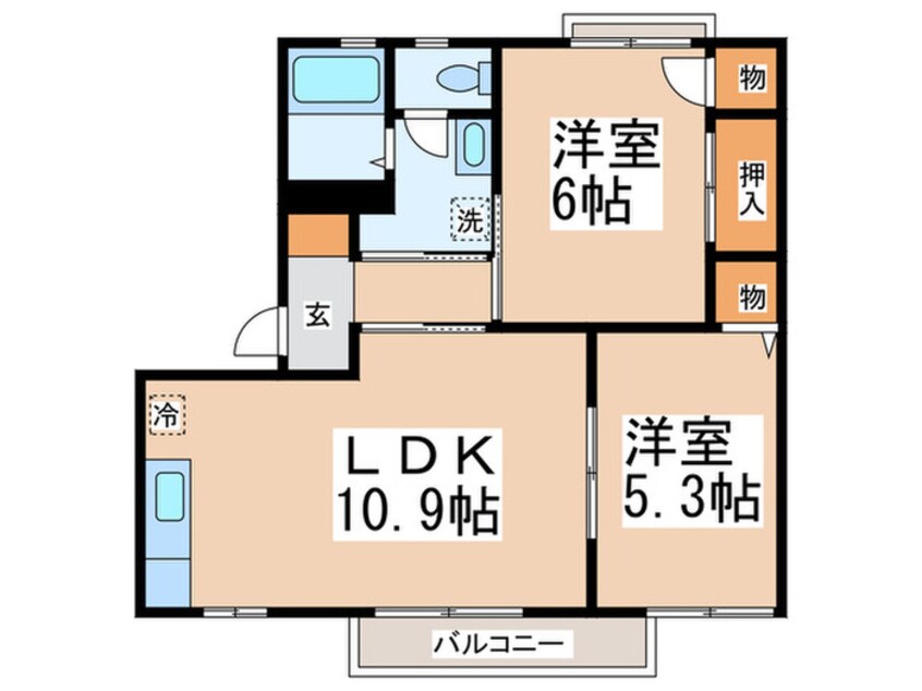 間取図 フォ－レスツヅキ