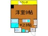 リ－フコンフォ－ト赤羽 1Kの間取り