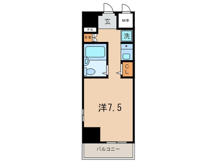 間取り図 プレール麻布仙台坂(501)