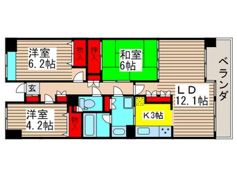 間取図 ＰＬＥＮＤＹ市川大野