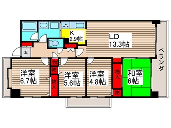 間取図 ＰＬＥＮＤＹ市川大野