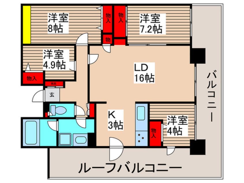 間取図 ＰＬＥＮＤＹ市川大野