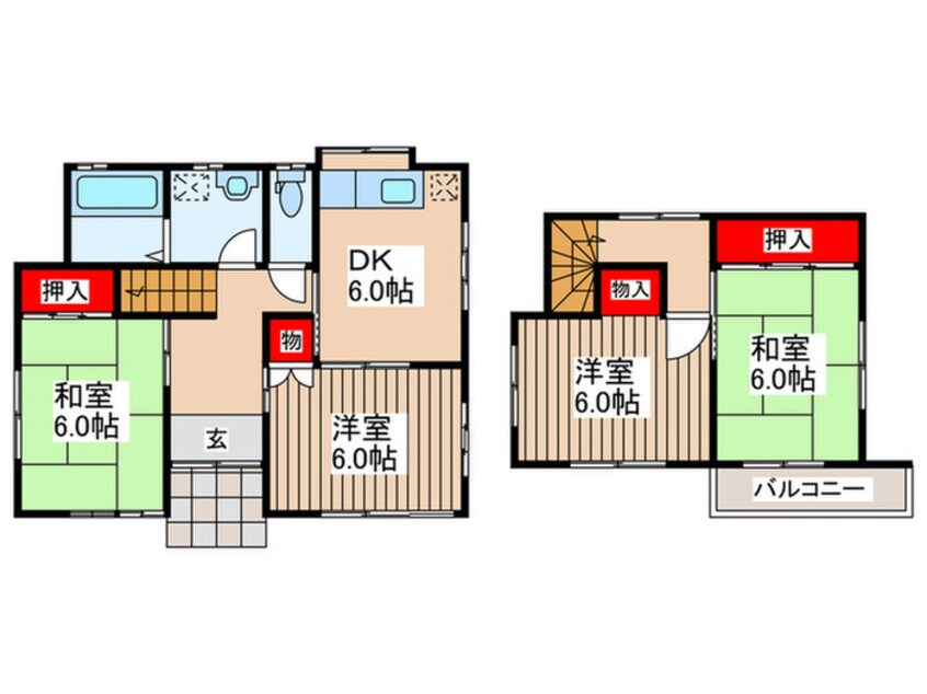 間取図 佐左エ門貸家