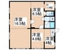 Ⅰ ＰＲＯＧＲＥＳＳビル 4Kの間取り