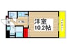 パ－クパレス 1Kの間取り