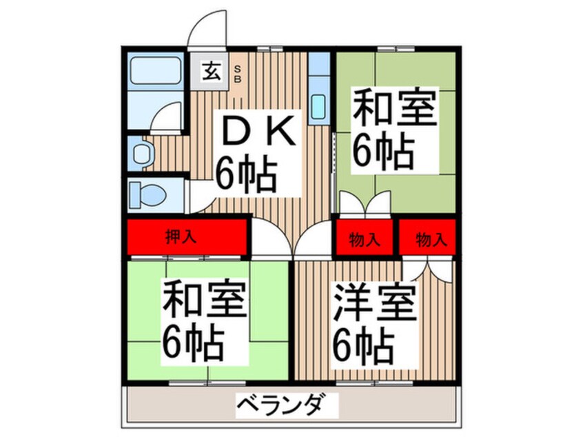 間取図 メゾン富士見Ⅰ