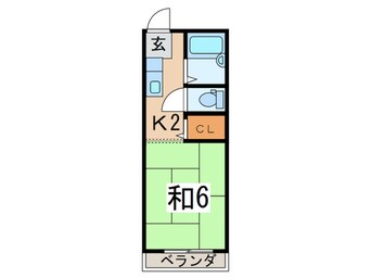 間取図 グリ－ンコ－ポ