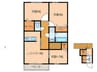 Garden House　A棟 3LDKの間取り