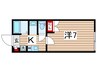 仮)和良比新築アパート 1Kの間取り