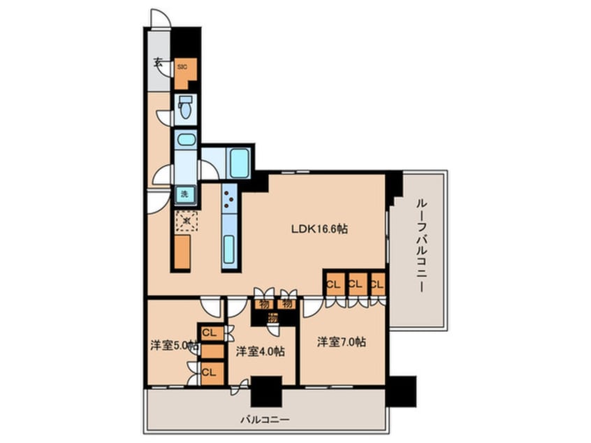 間取図 パークアクシス文京本郷