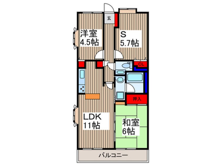 間取図 所沢メゾンドパルク