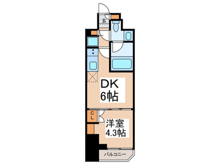 間取図 ルフォンプログレ田原町