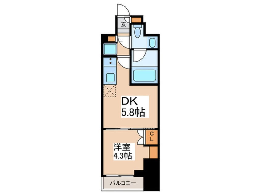 間取図 ルフォンプログレ田原町