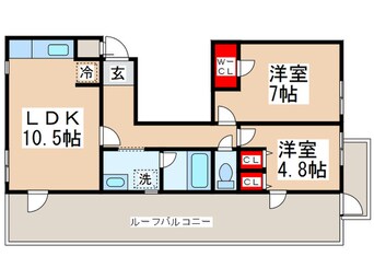 間取図 リズ国立西ＮＯ．１