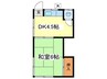 コーポ豊田 1DKの間取り