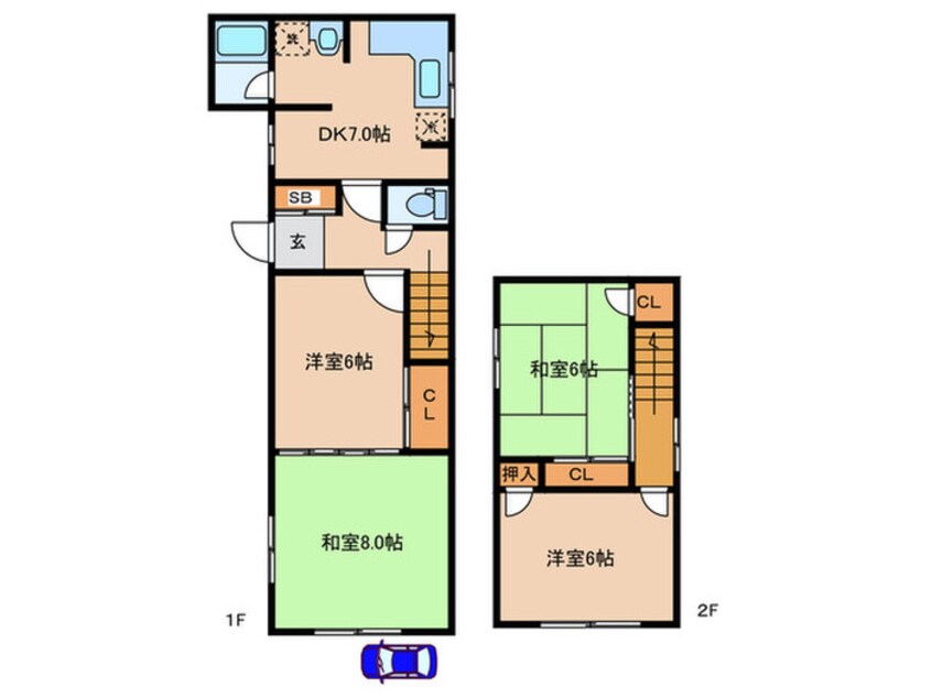 間取図 ハイム渡辺
