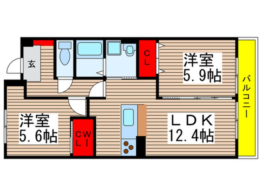 間取図 イデア緑が丘A棟