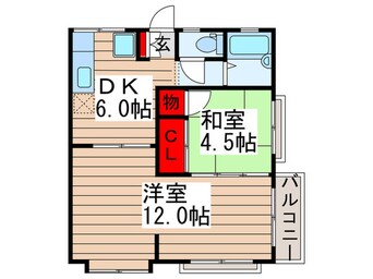 間取図 プリンセスパ－ク８番館