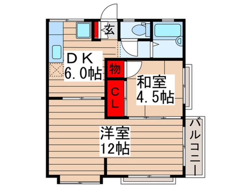 間取図 プリンセスパ－ク８番館