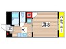 カーサビィオラ 1Kの間取り