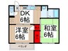 ハイツトモエ 2DKの間取り