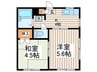 ナカムラハウス 2Kの間取り