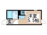 ゼネラルハイツ北千住 1Rの間取り