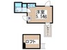 ゼネラルハイツ北千住 1Rの間取り